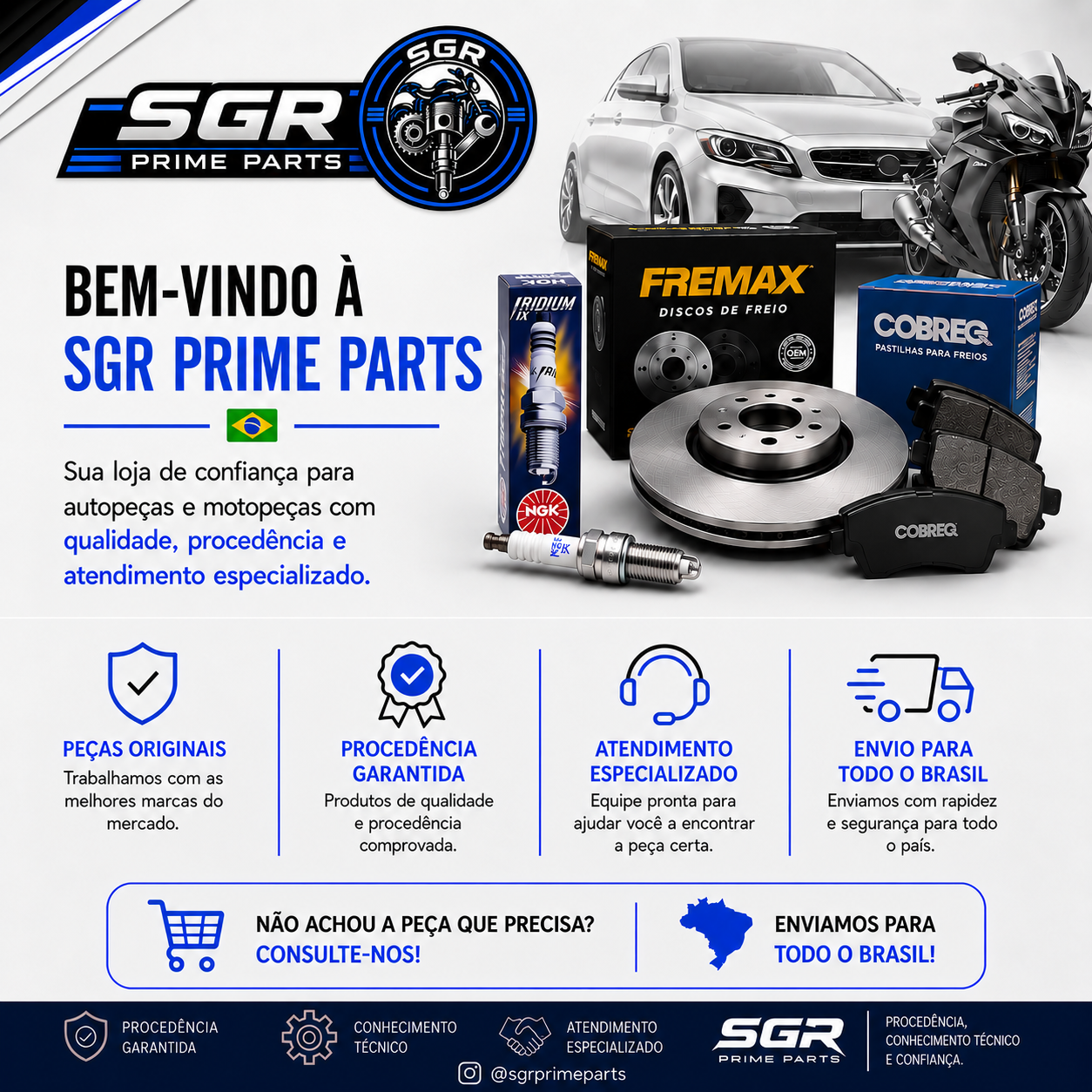 Produtos originais, procedência garantida, atendimento especializado e envio para todo o Brasil