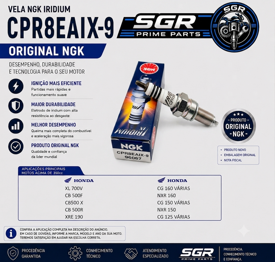 Vela NGK Iridium CPR8EAIX-9