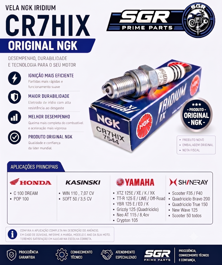 Vela NGK Iridium CR7HIX