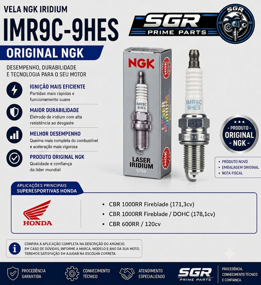 Vela NGK Laser Iridium IMR9C-9HES