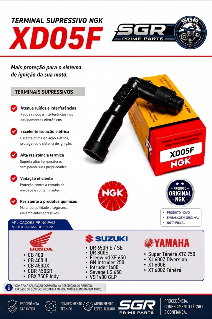 Terminal supressivo NGK XD05F